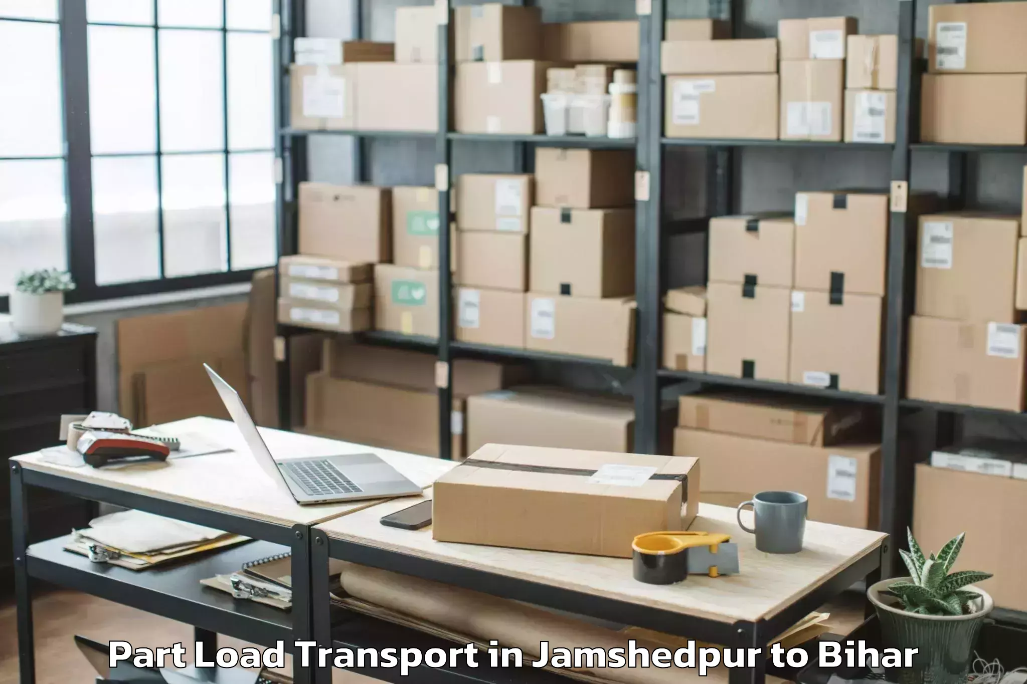 Trusted Jamshedpur to Nautan Part Load Transport